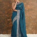 ইন্ডিয়ান বিচিত্রা সিল্কের প্রিমিয়াম এমব্রয়ডারি করা শাড়ি